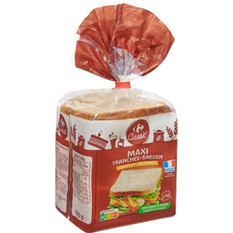 CARREFOUR CLASSIC Whole Wheat Sliced Bread maxi slices 550 g
