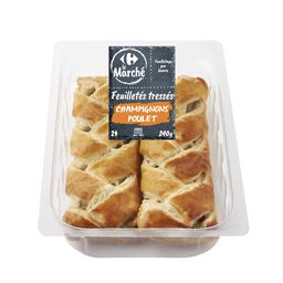 CARREFOUR LE MARCHE Braided Puff Pastry with Mushrooms and Chicken 240g