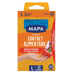 MAPA Gants spécial contact alimentaire taille L 20 gants