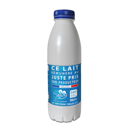 C'EST QUI LE PATRON Semi-skimmed UHT Milk 6 x 50 cl