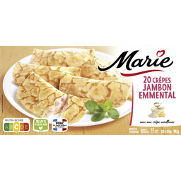 MARIE Crêpes jambon fromage 20 x 50 g