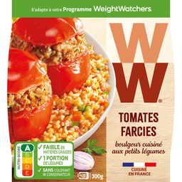 WEIGHT WATCHERS Plat cuisiné tomates farcies boulgour WEIGHT WATCHERS