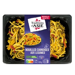 TRADITIONS D'ASIE Nouilles chinoises aux légumes 2/4 parts 400g