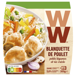 WEIGHT WATCHERS Plat cuisiné blanquette poulet riz légumes WEIGHT WATCHERS