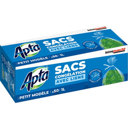 APTA Sacos de congelação com atilhos modelo pequeno 18x25cm 50 sacos