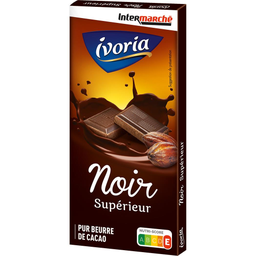 IVORIA Chocolate negro superior pura manteiga de cacau 300 g