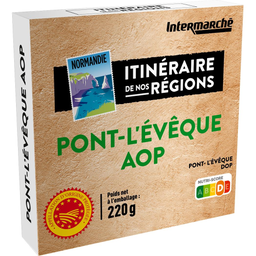 INTERMARCHÉ Pont-l'Évêque AOP Pasteurized Milk Cheese 220 g