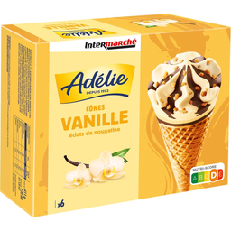 ADÉLIE Gelados cone baunilha nougatine 720 g