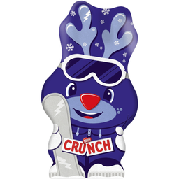 CRUNCH Figura de Reno de Navidad Chocolate con Leche y Arroz Inflado 88 g