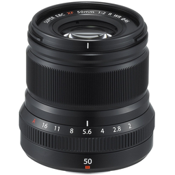 FUJIFILM Fujinon XF 50mm F2 R WR Teleobjetiva Preto