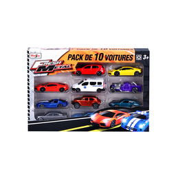 MAISTO FRESH METAL - Coffret de 10 véhicules métal 1/72