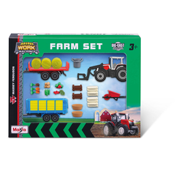 MAISTO BBURAGO Playset de la Ferme FENDT échelle 1/72
