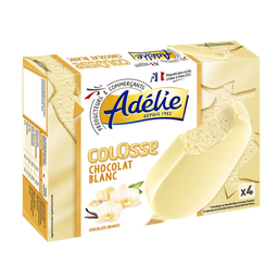 ADÉLIE Colosse Gelados chocolate branco 4 x 120 ml
