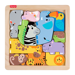 FISHER-PRICE Puzzle en bois - animaux