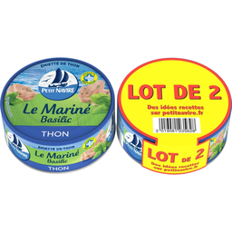 PETIT NAVIRE Tuna Flakes Le Mariné Basil 2x110g