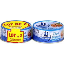 PETIT NAVIRE Le Thon Vapeur 2 boites de 130 g