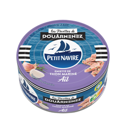 PETIT NAVIRE Émietté de Thon Le Mariné Ail 110 g