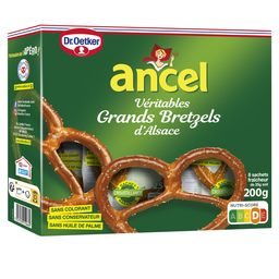 ANCEL Verdadeiros grandes pretzels da Alsácia 8 frescura 200 g