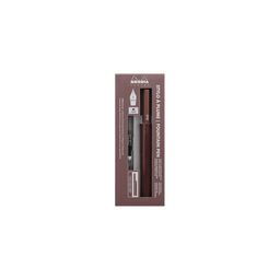 RHODIA Stylo À Plume Alu Marron Plume Iridium Moyenne Rechargeable Script