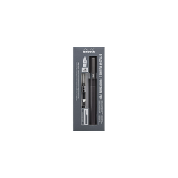 RHODIA Stylo À Plume Alu Titane Plume Iridium Fine Rechargeable Script