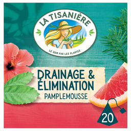 LA TISANIERE Infusión Drenaje Pomelo Mate y Café Verde 20 bolsitas 37.5g