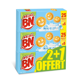 BN Mini bolachas recheadas com leite 525 g