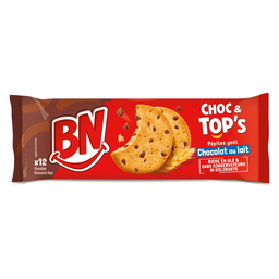 BN Choc & Top's Original Bolachas amanteigadas com pepitas de chocolate de leite 178 g