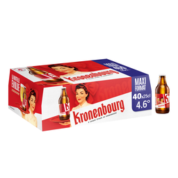 KRONENBOURG Cerveza rubia 4,2% 40 x 25 cl