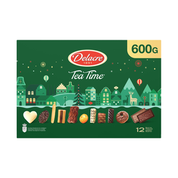 DELACRE Tea Time festive surtido de galletas de té 600 g