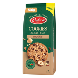 DELACRE Cookies clásicas de avellana 136 g