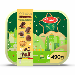 DELACRE Galletas de Pascua estrella delicias de chocolate 490 g