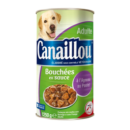 CANAILLOU Lamb and Chicken Chunks in Sauce for Adult Dogs 1250 g