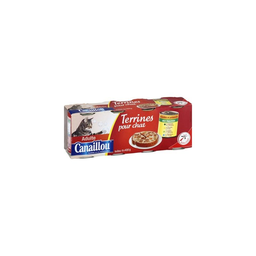 CANAILLOU Duck/Chicken/Turkey/Tuna Terrines for Adult Cats 4 x 400 g