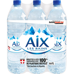 AIX LES BAINS Agua mineral natural 6 x 1 L