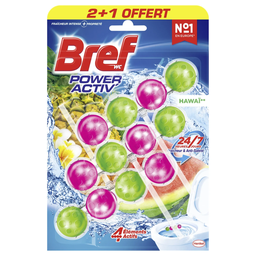 BREF WC Bloc WC Exotic Hawaï parfum intense 3 x 50 g