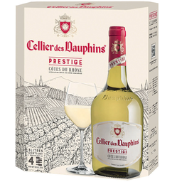 CELLIER DES DAUPHINS Vino AOP Côtes du Rhône Prestige Blanco 3 L