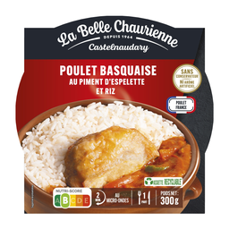 LA BELLE CHAURIENNE Frango à basca com pimenta de Espelette e arroz 300g