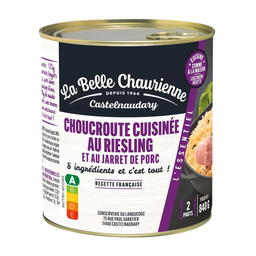 LA BELLE CHAURIENNE Chucrute cozinhado com Riesling e jarrete de porco 800 g
