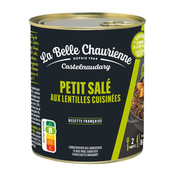 LA BELLE CHAURIENNE Petit salé tradicional con lentejas verdes de Berry 840 g