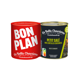 LA BELLE CHAURIENNE Petit salé con lentejas tradicional 1,68 kg