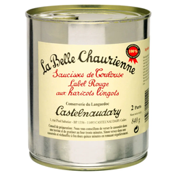 LA BELLE CHAURIENNE Salchichas de Toulouse con alubias lingot 840 g