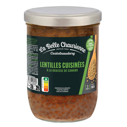 LA BELLE CHAURIENNE Lentilles cuisinées à la graisse de canard 780 g