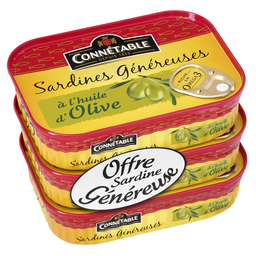 CONNETABLE Sardinhas em azeite 3x98g