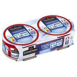CONNETABLE Whole tuna 100% fillet in natural juice 2 x 112 g