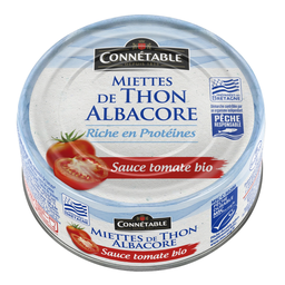 CONNETABLE MSC Albacore tuna flakes in tomato sauce 160 g