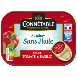CONNETABLE Sardines with tomato and basil sauce 115 g