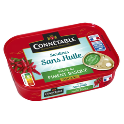 CONNETABLE Sardines without oil Basque mild chili sauce 115 g