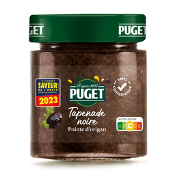 PUGET Tapenade noire avec une pointe d'origan 120 g