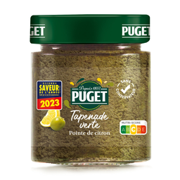 PUGET Tapenade verte pointe de citron 120 g