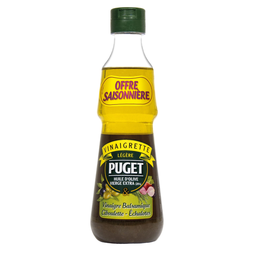 PUGET Vinaigrette légère balsamique ciboulettes échalotes 330 ml